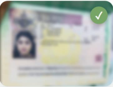 Student visa approval for Maha, document blurred for privacy